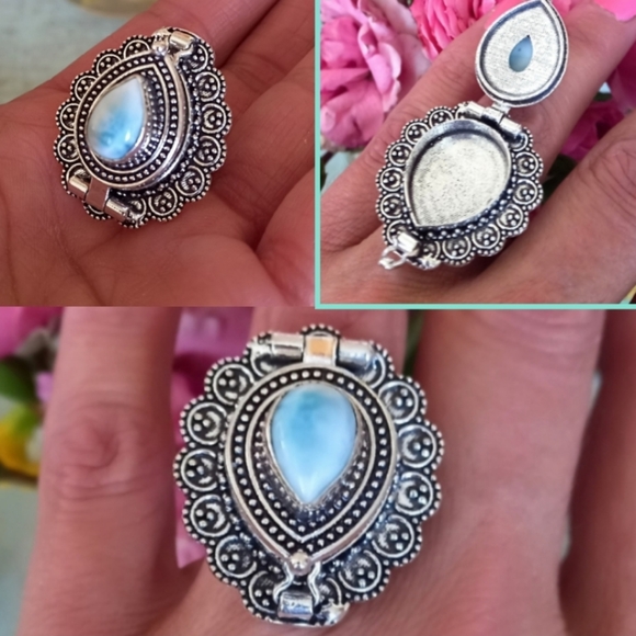 Poison Box Larimar Ring - Picture 3 of 7